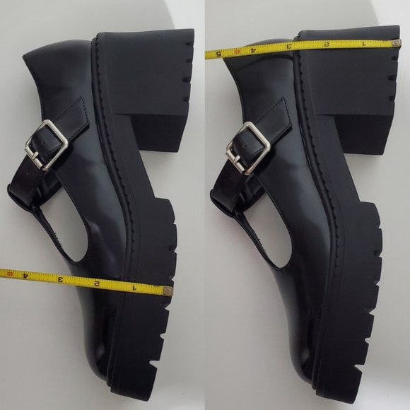 New Madden Girl Thrivee Mary Jane loafers block heel platform patent goth y2k - Picture 14 of 15